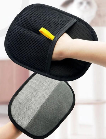 Pet Hair Remover Grooming Glove Pad – Reusable Fur & Lint Cleaning Mitt