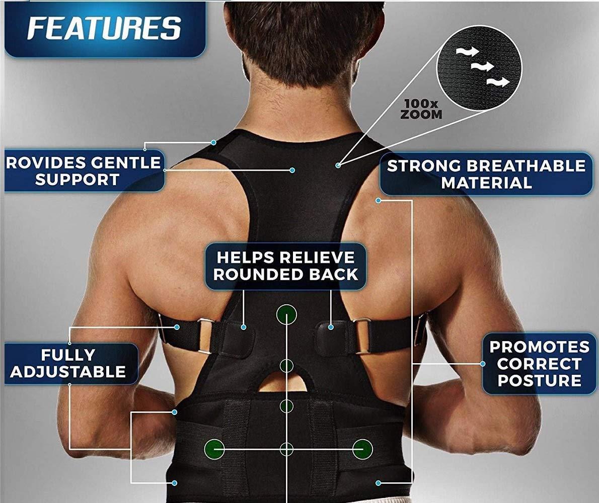 Premium Adjustable Posture Corrector for Men & Women – Back Support Brace for Pain Relief & Spine Alignment